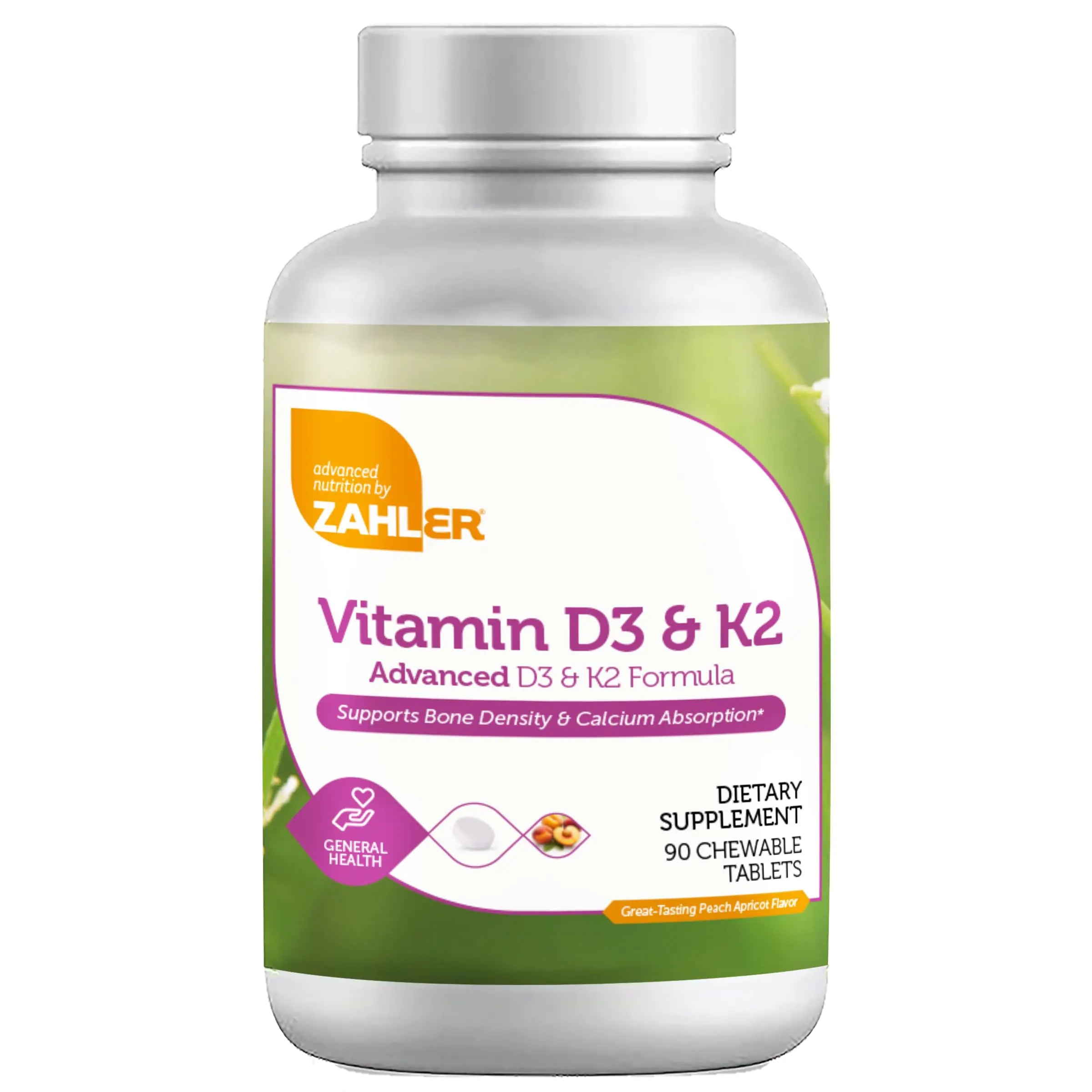 Vitamin D3+K2 Chewable Supplement (90 Count)