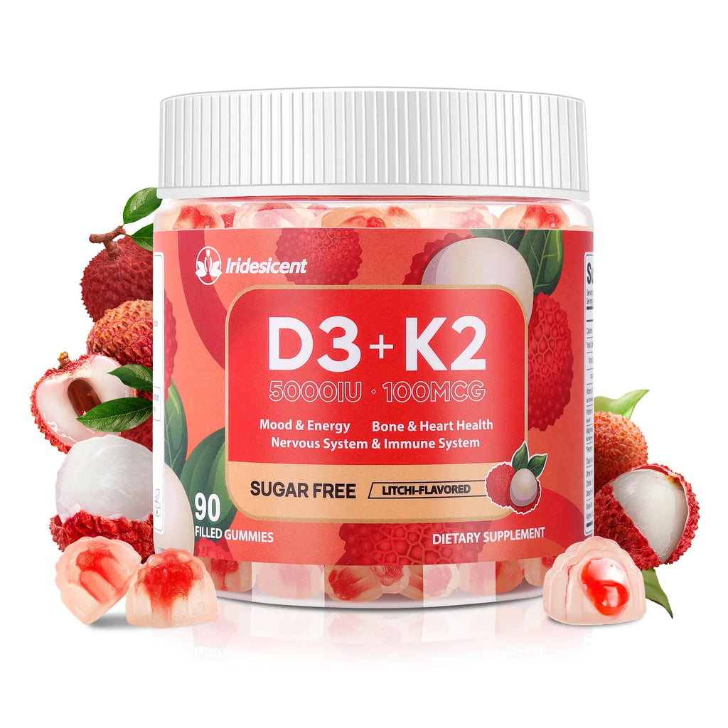 Vitamin D3 K2 Gummies w/Magnesium Sugar Free - 90 Count